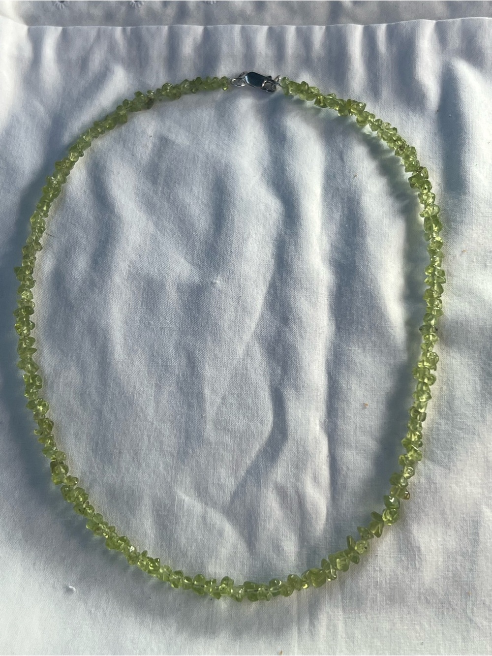 Peridot necklace 925